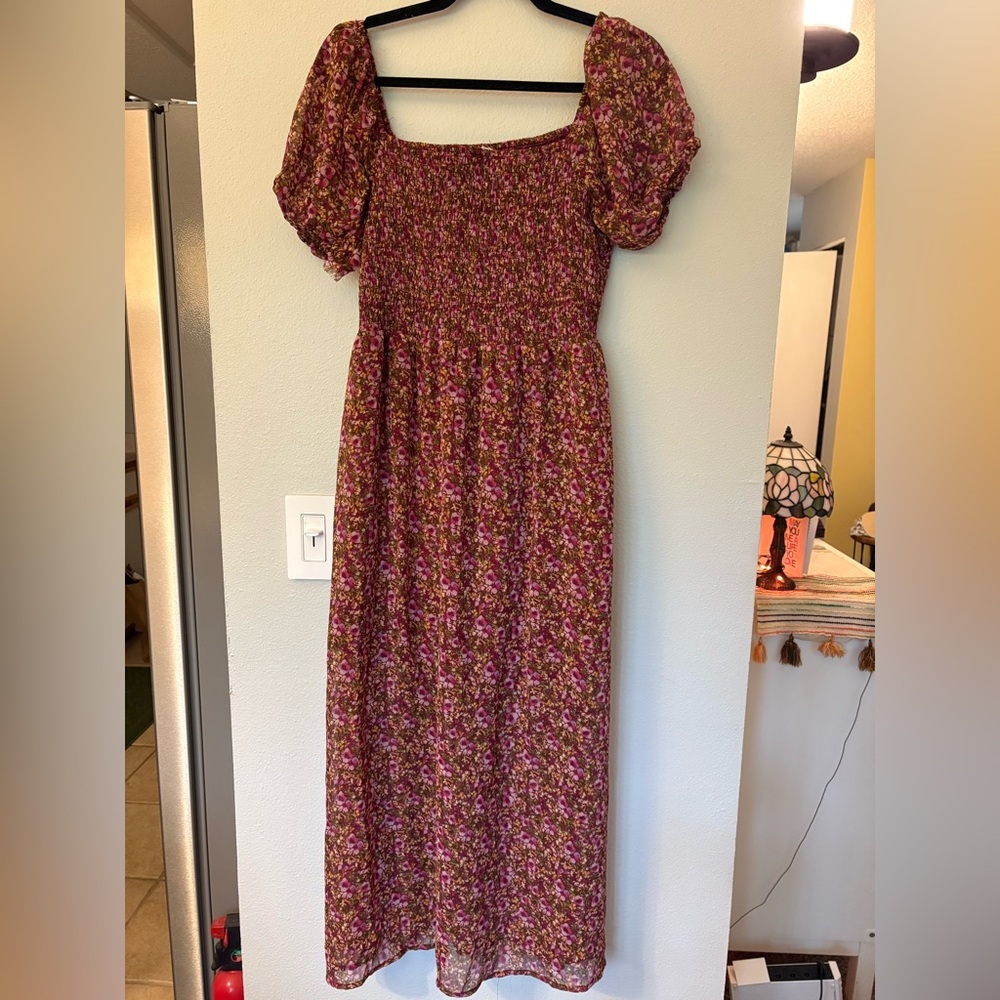 Floral Off the Shoulder Dress